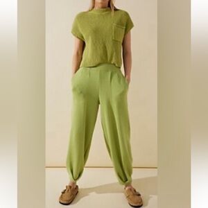 Free People Lime Freya Sweater Set (s)